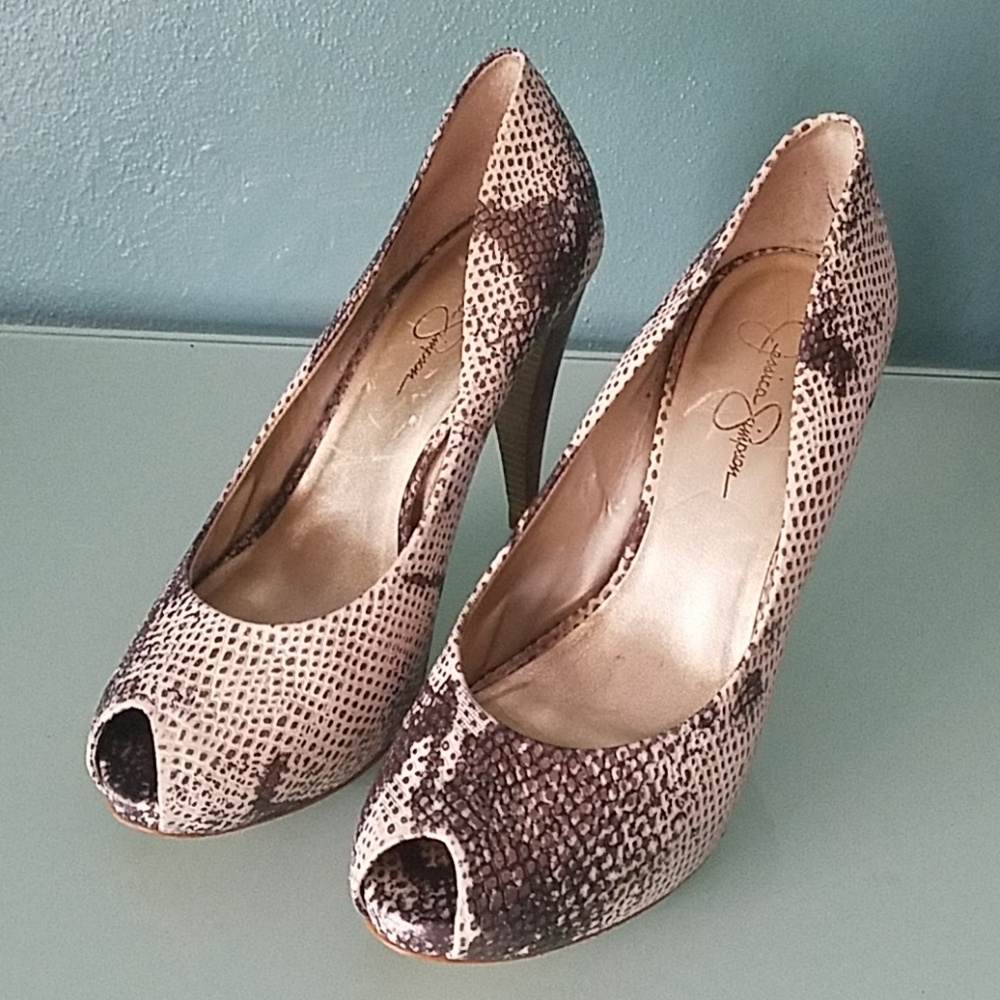 Jessica Simpson Snake Print Heels